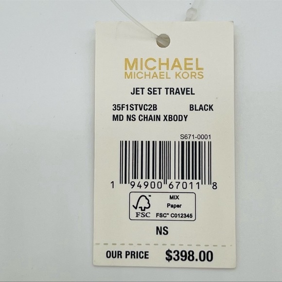 Michael Kors Medium NS Chain Xbody Bag Black - Picture 10 of 10